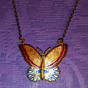 Metropolitan Museum of Art Butterfly Pendant Necklace MMA